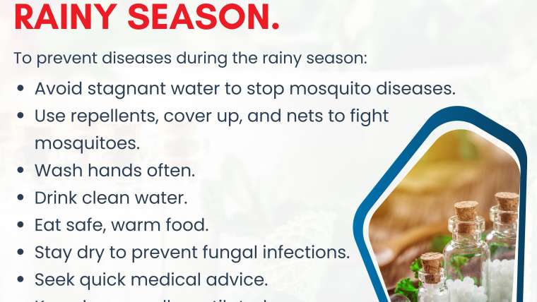 Tips to follow in RAINY SEASON